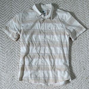 Quiksilver Men's Striped Button Down Shirt